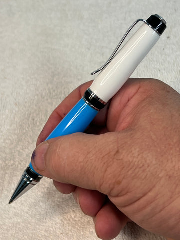 Big Ben Pen - Blue & White